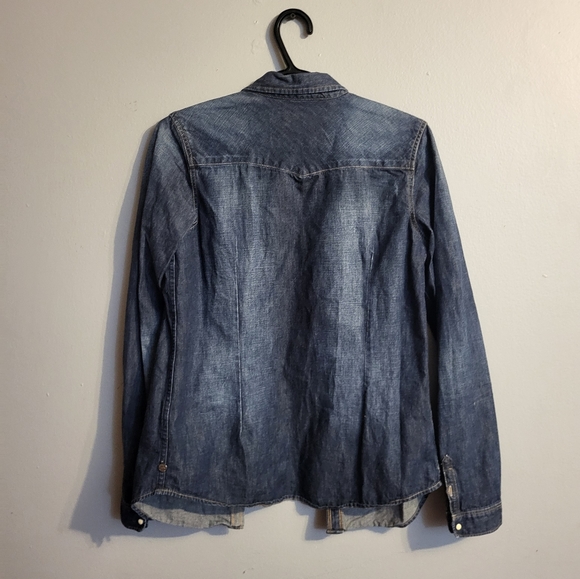 Dark blue jean jacket / Veste en jean bleu foncé - Picture 5 of 11